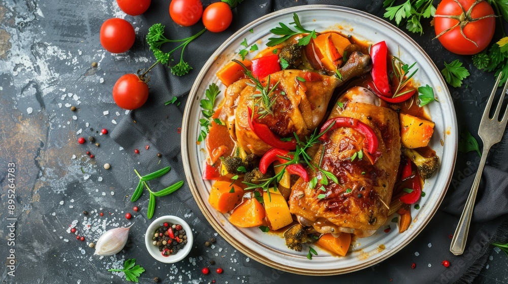 Delicious JJimdak: Stewed Chicken with Vegetables Delicious JJimdak: Stewed Chicken with Vegetables