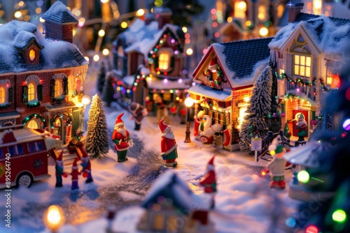 Experience the festive holiday spirit at the Christmas village, adorned with cheerful decor, sparkling lights, and Santa figures. Celebrate the season with style in the magical atmosphere