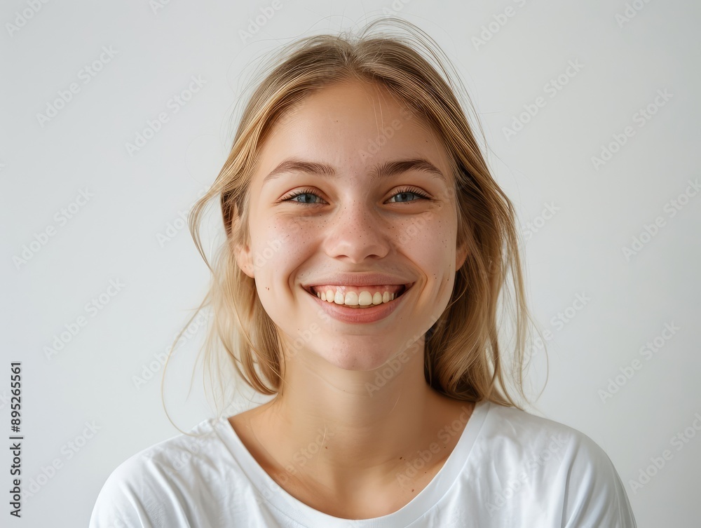 portrait of a smiling girl portrait of a smiling girl