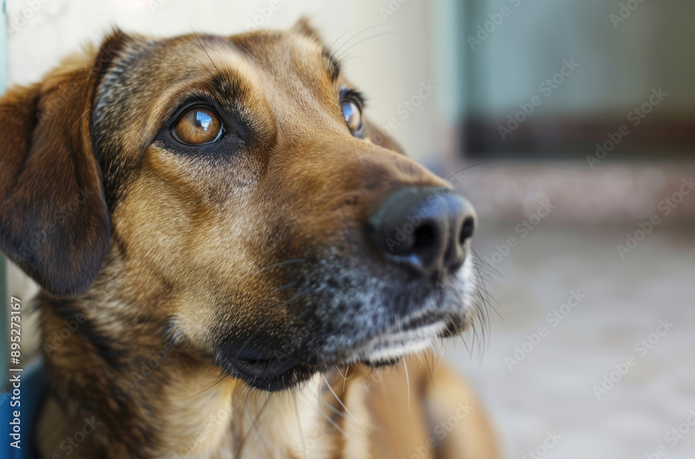 A dog in the veterinarian's office. Examining a dog at a veterinary clinic. Pets treatment A dog in the veterinarian's office. Examining a dog at a veterinary clinic. Pets treatment