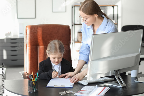 Funny little businesswoman ...