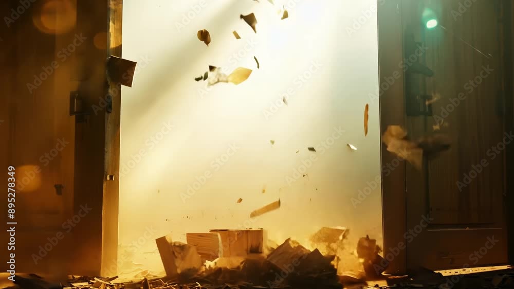 exploding doors