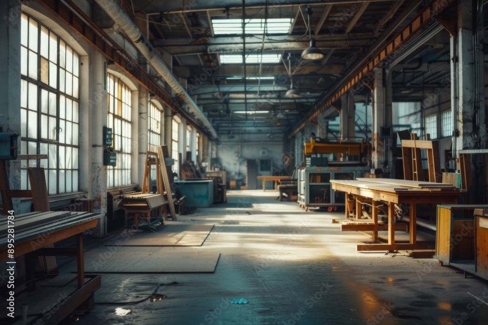 Interior of a paper industry factory Interior of a paper industry factory