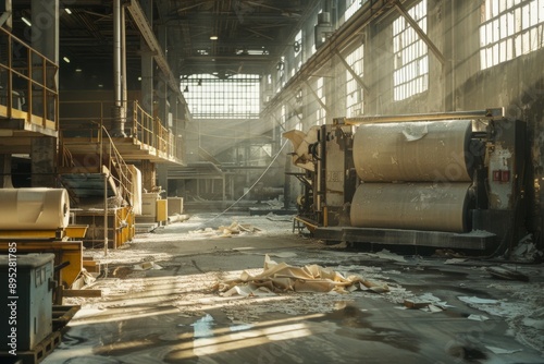 Interior of a paper industry factory