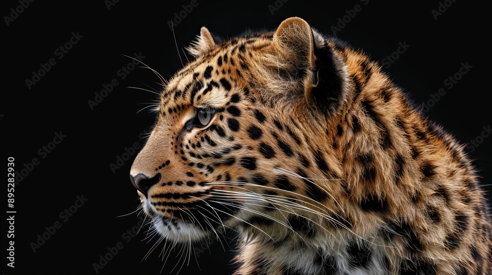Fototapeta premium close up of an Amur leopard