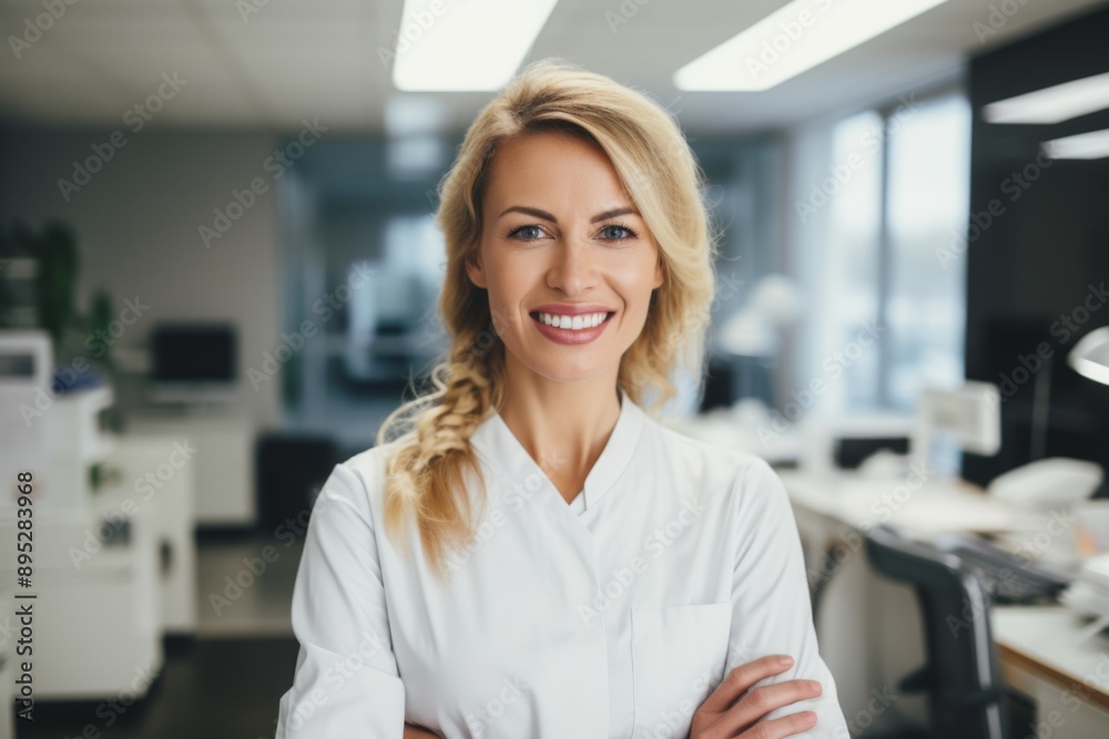 Portrait of a smiling female dentist Portrait of a smiling female dentist