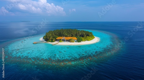 Resort, Gangehi Island, Ari Atoll, Indian Ocean, Maldives photo