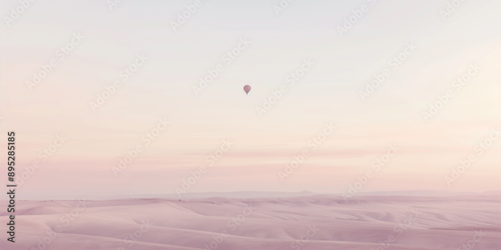 custom made wallpaper toronto digitalA dreamy photo of a morning sky with a distant hot air balloon in the distance