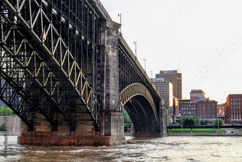 Eads Bridge at Sunset photo