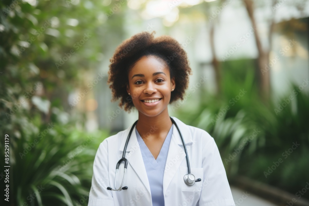 Smiling portrait of young female doctor or nurse in a medical office Smiling portrait of young female doctor or nurse in a medical office