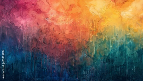 Wallpaper Mural Abstract Watercolor Painting Torontodigital.ca