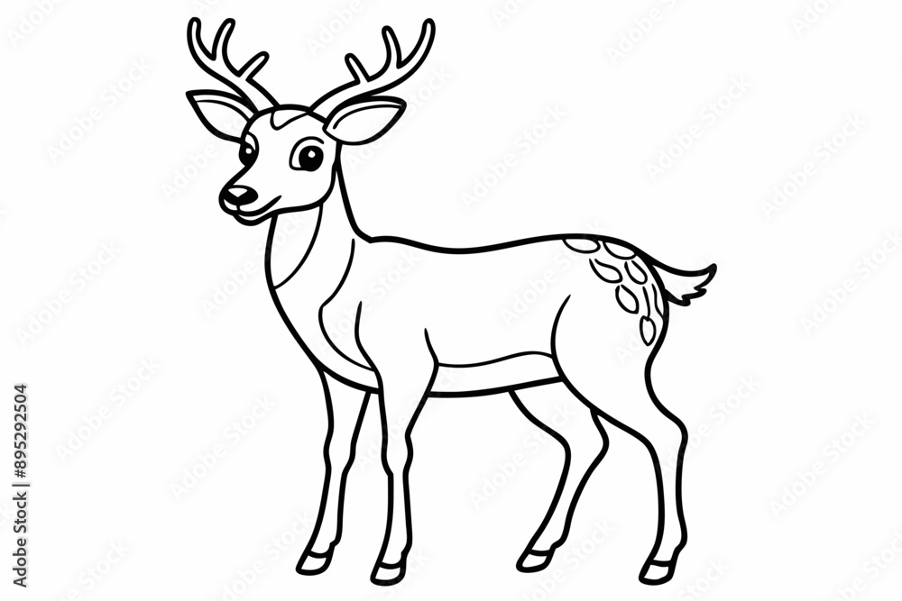 Funny Deer Vector Illustration with White Background Cartoons, Clipart, Line Art Design, Funny deer vector illustration with white background perfect for cartoons, clipart, and line art designs Funny Deer Vector Illustration with White Background Cartoons, Clipart, Line Art Design, Funny deer vector illustration with white background perfect for cartoons, clipart, and line art designs