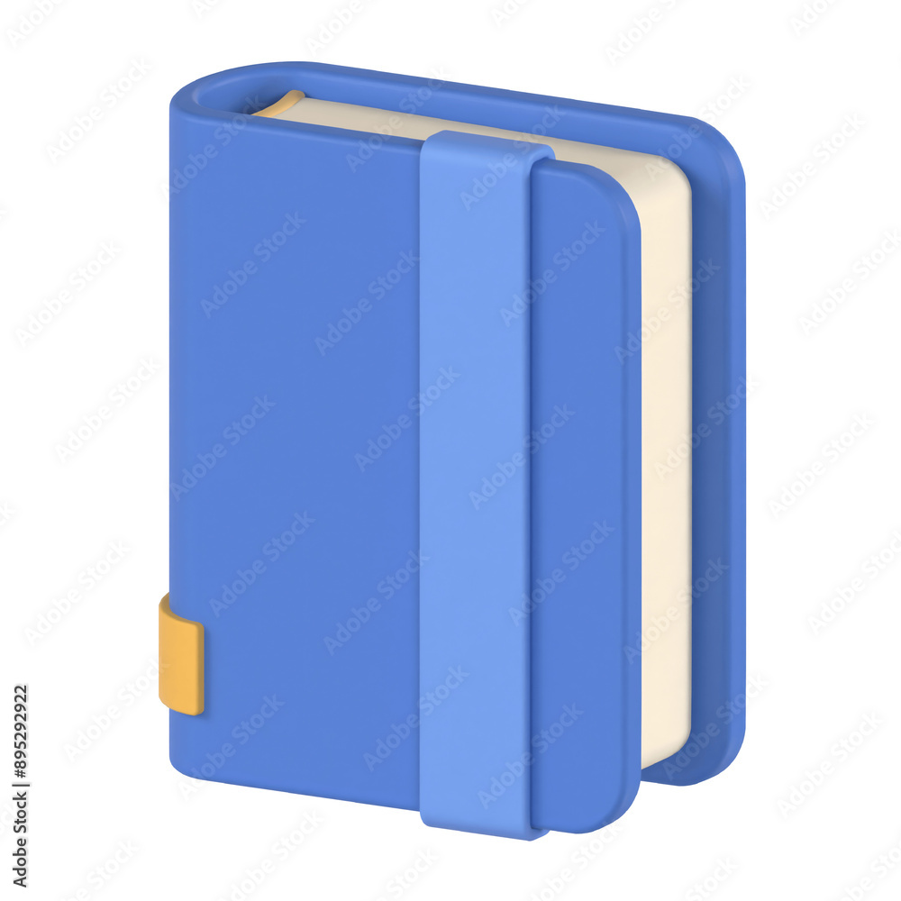 Closed Book 3D Illustration Render School icons Closed Book 3D Illustration Render School icons