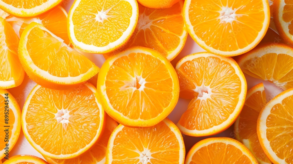 slices of orange on white slices of orange on white
