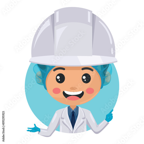 Quality control supervisor pointing his finger. Express an idea and indicate with the index finger. Food industry engineer. Chief food safety engineer. Safety in food production and processing