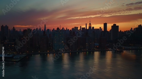 Wallpaper Mural New York City skyline skyscraper of Manhattan real estate with Central Park aerial view photo in the United States Torontodigital.ca