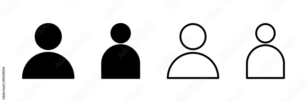 User Icon vector isolated on white background. person sign. people icon. User Icon vector isolated on white background. person sign. people icon.