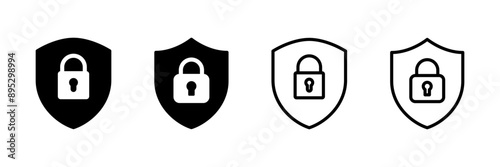 Security icon vector isolated on white background. protection icon. privacy. vpn