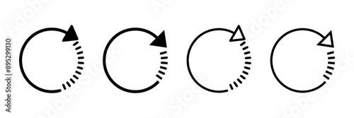 Refresh icon vector isolated on white background. Reload icon vector. Update icon. convert icon