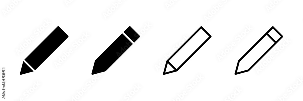 Pencil icon vector isolated on white background. Pencil vector icon Pencil icon vector isolated on white background. Pencil vector icon