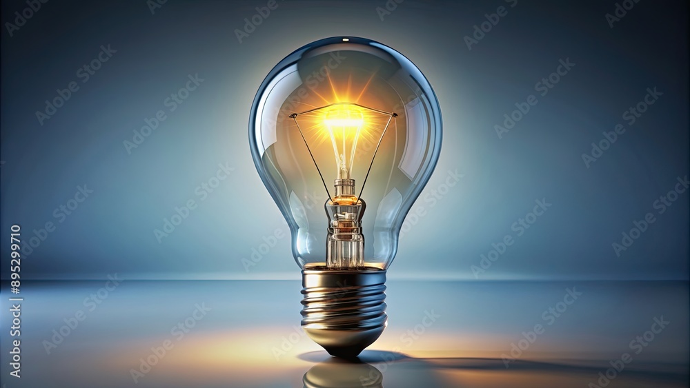 Realistic lightbulb background with smart thinking idea and inspiration innovation concept, innovation Realistic lightbulb background with smart thinking idea and inspiration innovation concept, innovation