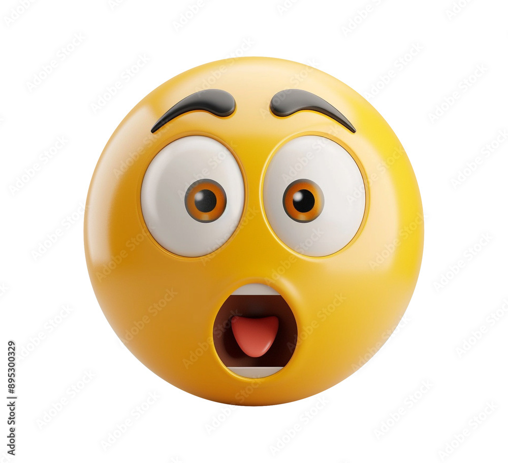 3d confused face 3d confused face