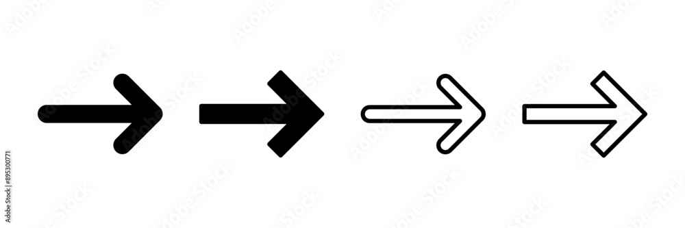 Arrow icon vector isolated on white background. Arrow symbol. Arrow vector icon Arrow icon vector isolated on white background. Arrow symbol. Arrow vector icon