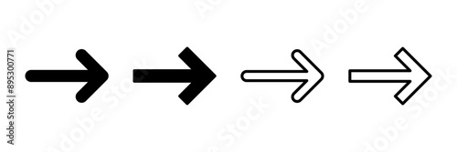 Arrow icon vector isolated on white background. Arrow symbol. Arrow vector icon