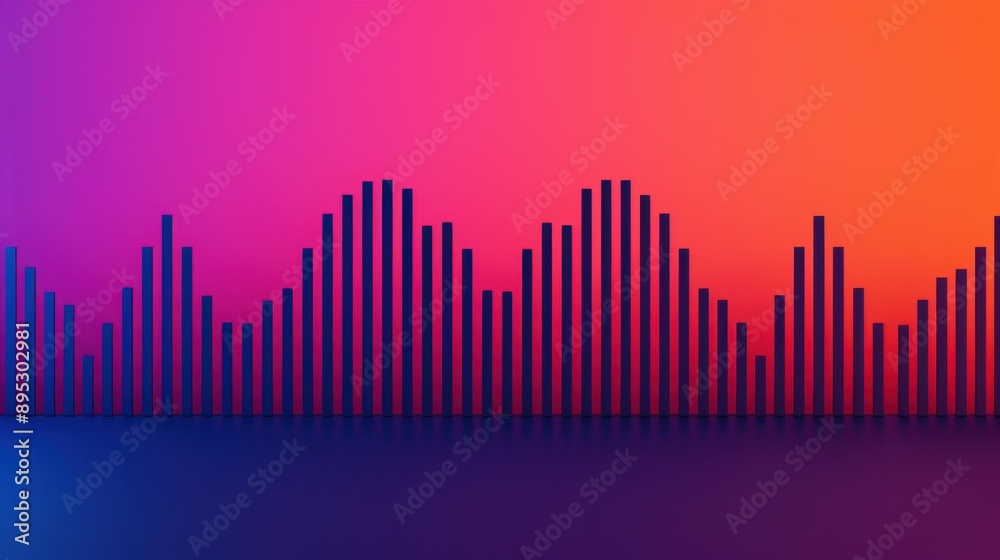 Dynamic Sound Waves Showcase, an engaging online event featuring vibrant flat design illustrations, ample copy space for text, and a captivating front view with rich depth. Dynamic Sound Waves Showcase, an engaging online event featuring vibrant flat design illustrations, ample copy space for text, and a captivating front view with rich depth.