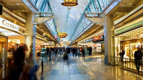 Mall Mania: Hyperlapse of Shopping Frenzy photo