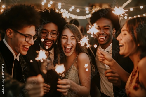 Capturing a blissful moment of bonding and celebration among cheerful friends at a festive party creates memorable unity, happiness, and vibrant mirth, forming unforgettable memories