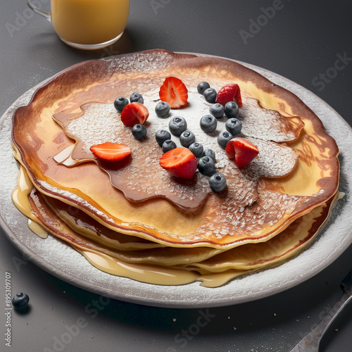 Dutch Pancake Ilustration Design Very Delicious photo