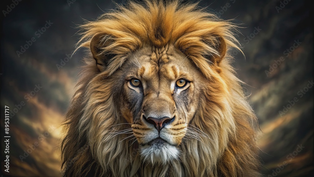 Lion with pure golden fur and angry face, exuding a massive presence, lion, golden, fur, angry, face, massive, fierce, big cat Lion with pure golden fur and angry face, exuding a massive presence, lion, golden, fur, angry, face, massive, fierce, big cat