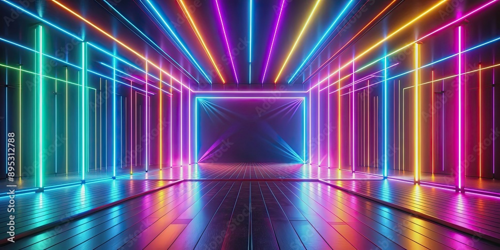Modern render with colorful neon rays and glowing lines, , render, modern, conceptual, colorful, background, bright, neon, rays Modern render with colorful neon rays and glowing lines, , render, modern, conceptual, colorful, background, bright, neon, rays