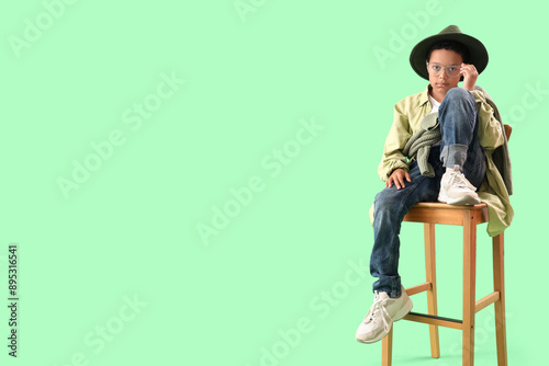 Little African-American boy...