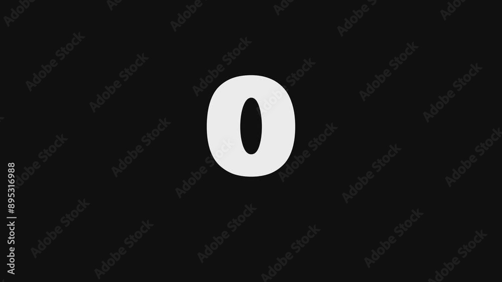 Countdown concept, number and word creative animation of a time counter counting down numbers of seconds remaining, fast count. five second. Countdown concept, number and word creative animation of a time counter counting down numbers of seconds remaining, fast count. five second.