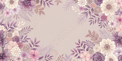 Soft floral pattern in shades of mauve, pink, beige, and purple with a touch of romance , subtle, floral, pattern, shades, mauve