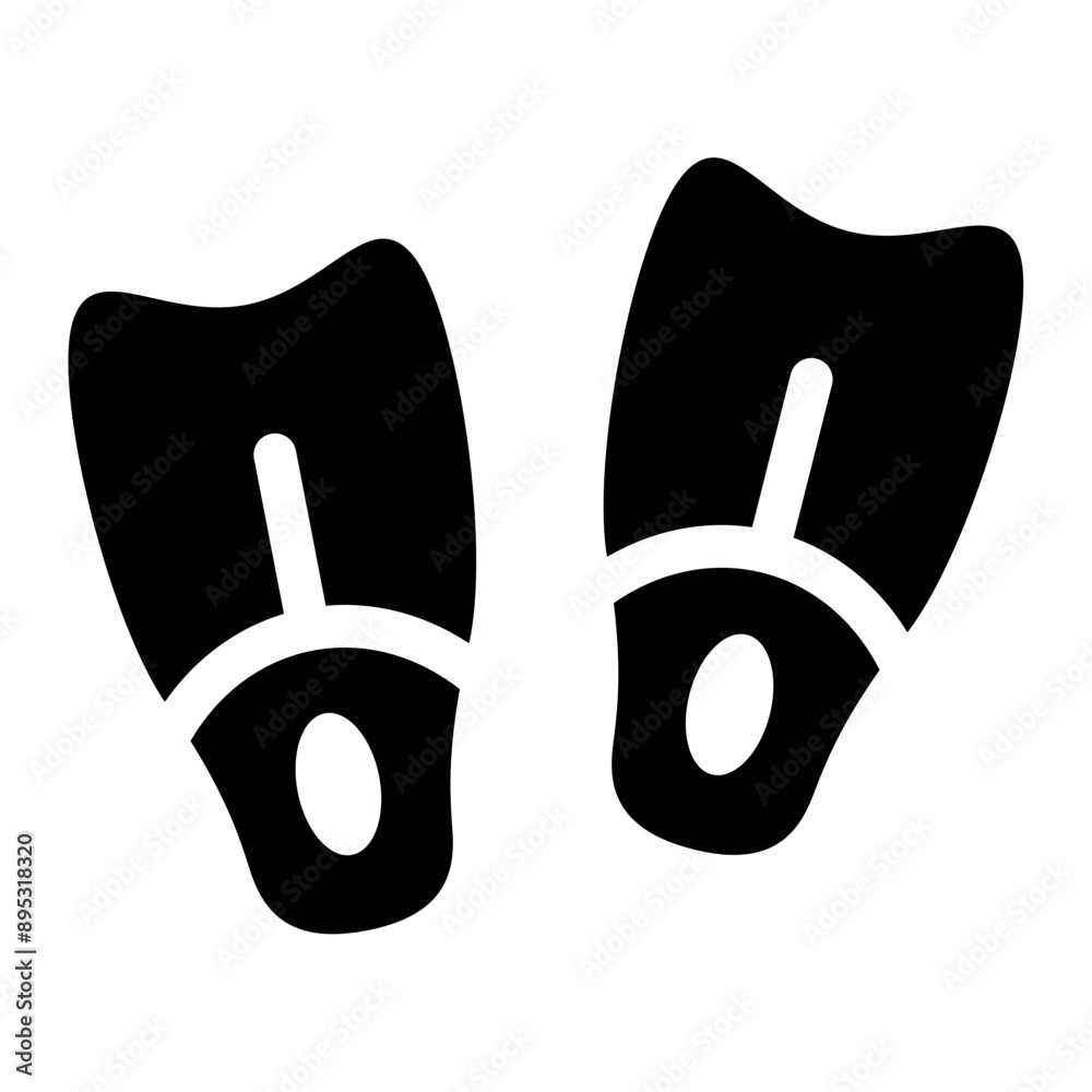 Fototapeta premium fins icon 