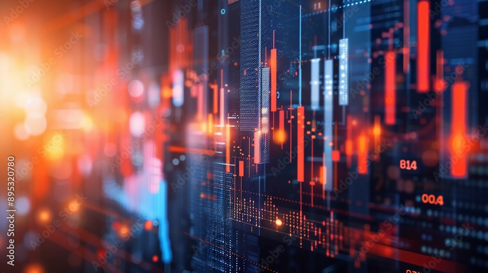 Very beautiful Background Design with Financial Images