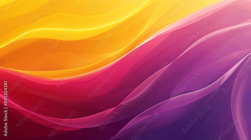 Modern abstract background with a sweet blend of purple, yellow, and red for a sunny, colourful image