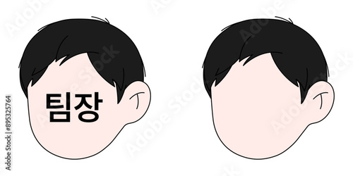 남자 얼굴(팀장님+웹툰+캐릭터+빈 얼굴+만화)
