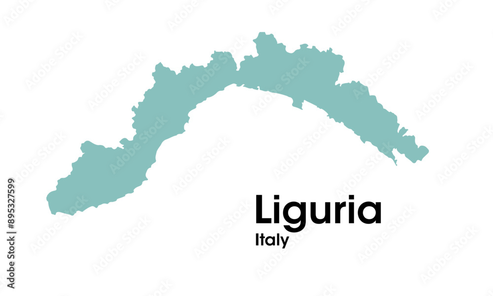 Obraz premium liguria map