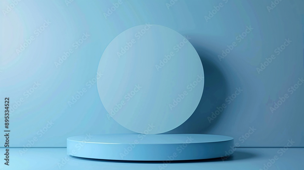 4. Stylish vector abstract 3D blue podium pedestal on a soft blue background, perfect for summer scene product displays and advertisements, providing a fresh and modern look for presentations 4. Stylish vector abstract 3D blue podium pedestal on a soft blue background, perfect for summer scene product displays and advertisements, providing a fresh and modern look for presentations