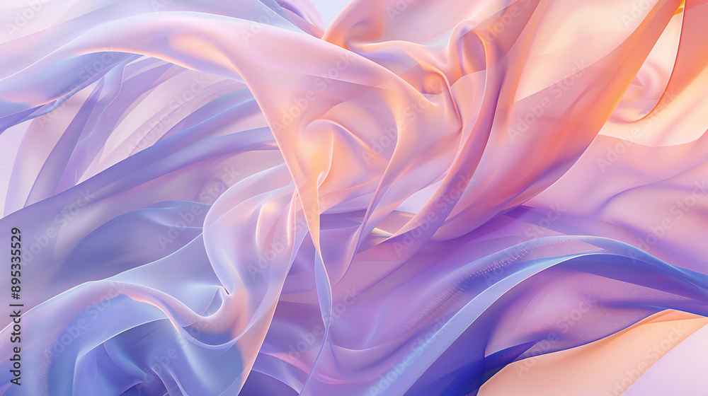 Obraz premium Soft peach and background illustration