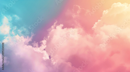 Softly expanding color background illustration