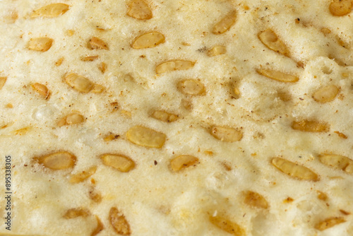 Wallpaper Mural Tempeh Chips background texture. Tempeh chips are healthy snacks made from fermented soybeans that contain high protein. Torontodigital.ca