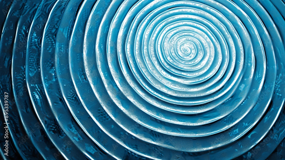 Obraz premium Abstract Blue Swirl Background