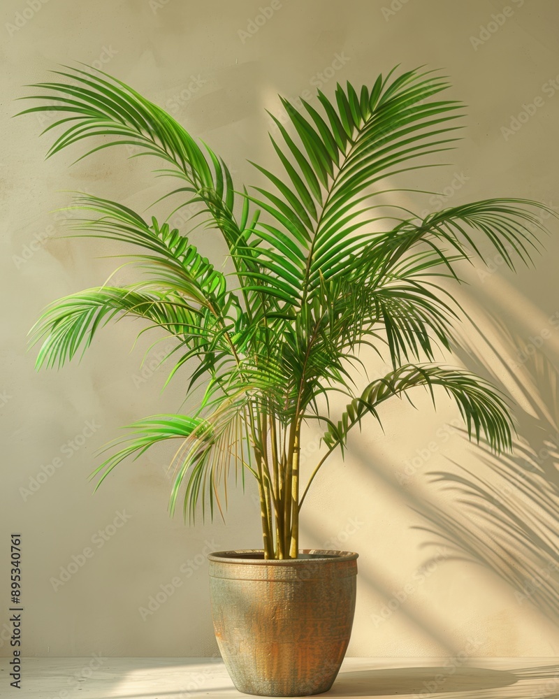 Obraz premium Areca Palm in an Office as a Natural Divider