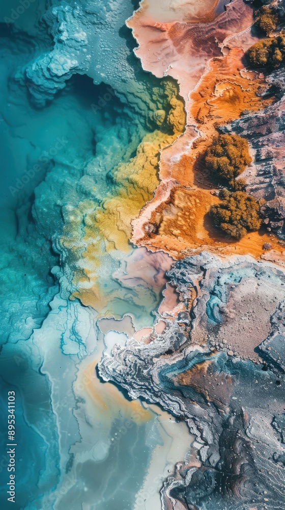 Drone Perspective of Saline Lakes Drone Perspective of Saline Lakes