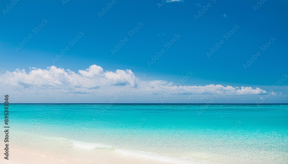 Beautiful tropical summer beach, white sand and blue sea waves, nature background, vacation in paradise concept for tourism, vivid colorful. Beautiful tropical summer beach, white sand and blue sea waves, nature background, vacation in paradise concept for tourism, vivid colorful.